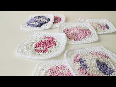 Видео: 6 начина на съединяване на бабини квадратчета на една кука | 6 ways to join granny squares | NA2KUKI