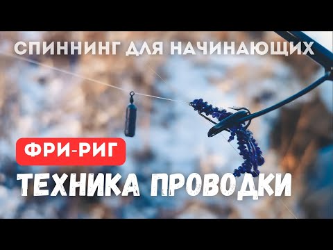 Видео: ФРИ РИГ. Техника и тактика ловли. Спиннинг для начинающих.