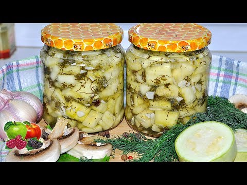 Видео: КАБАЧКИ КАК ГРИБЫ. Новый рецепт. А что, похоже!!! ДО ЧЕГО ЖЕ ВКУСНЫЕ!!! Маринованные кабачки