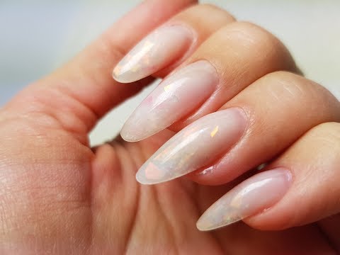 Видео: Как сделать ОПАЛОВЫЕ ногти | #ОПАЛ | How To Do Opal Nails