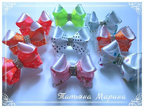 Видео: МК Крошечные бантики 6.5 см 🎀/Curvaturas minúsculas/Tiny bows