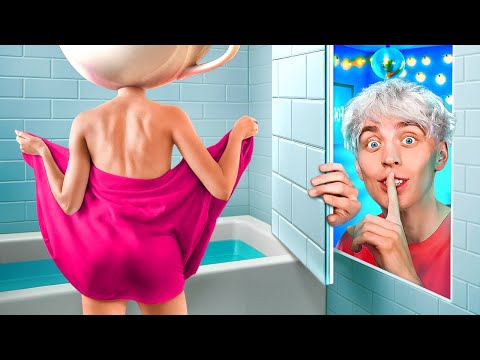 Видео: Построили 3 СЕКРЕТНЫЕ КОМНАТЫ, Чтобы Следить за БАЛЕРИНОЙ КАПУЧИНО !