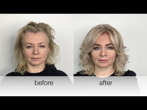 Видео: Мастеркласс. Шикарный Блонд на седых волосах   45+. Chic Blond for grey hair 45+. Tutorial.
