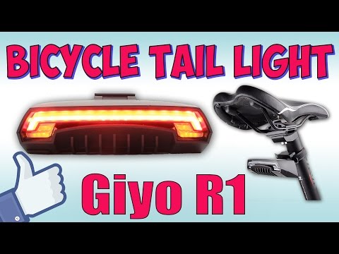 Видео: Задний свет велосипеда Giyo R1♦ Будь заметным на дороге !!!