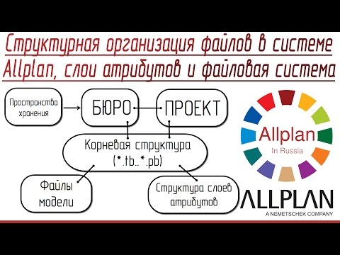 Видео: Структурная организация файлов в системе Allplan, слои атрибутов и файловая система