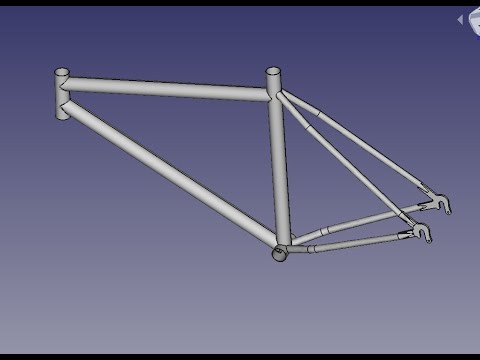 Видео: FreeCad Велосипедная рама
