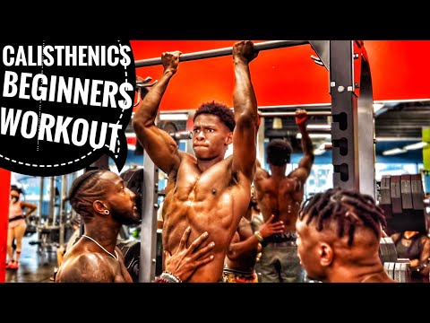 Видео: Тренировка по калистенике для начинающих | @BrolyGainz007 | Тренировка всего тела для начинающих ...