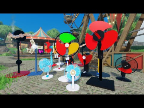 Видео: Множество шатающихся вентиляторов в Fun World: потолочные вентиляторы и многое другое