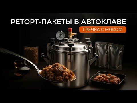 Видео: Реторт-пакеты в автоклаве: гречка с мясом за 45 минут!