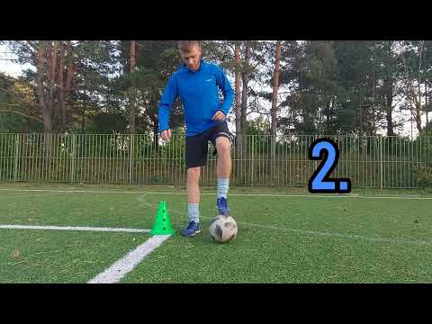 Видео: Тренировка футболиста. Средний уровень. 3 упражнения. Техника, чувство мяча.