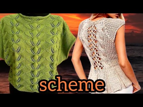 Видео: Вязание: Схемы (10) / жилеты спицами для женщин. Knitting: Knitting patterns/vests for women.