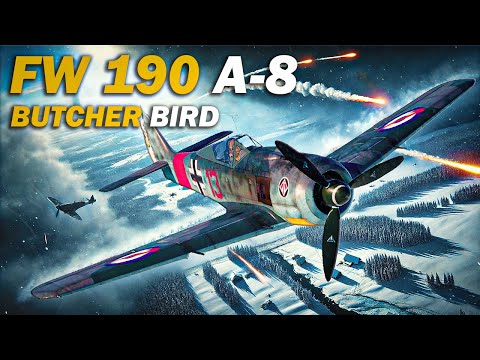 Видео: Fw 190 A-8 в VR | The Butcher Bird | War Thunder SIM