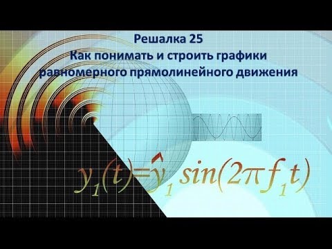 Видео: Решалка 25. Как понимать и строить графики равномерного прямолинейного движения
