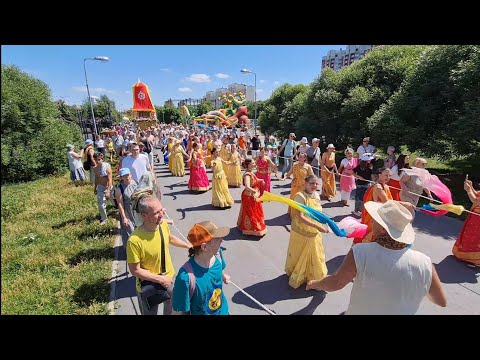 Видео: Ратха Ятра в Екатеринбурге! Праздник колесницы Господа Джаганнатхи. 07.07.24г.