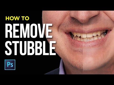 Видео: Как удалить волосы на лице в Photoshop