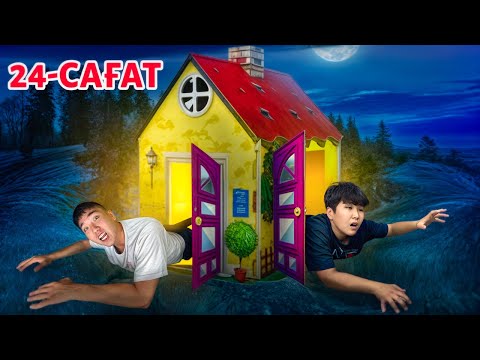 Видео: 24 САҒАТ КІШКЕНТАЙ ҮЙШІКТЕ! ЧЕЛЛЕНДЖ🤯