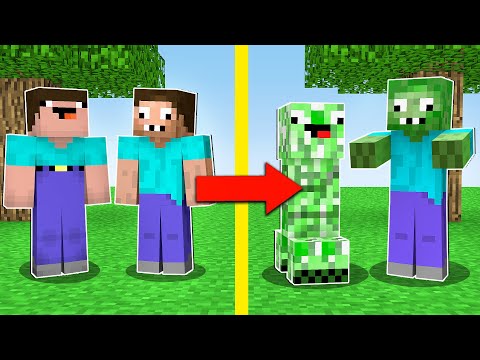 Видео: НУБ И ПРО ПРЕВРАТИЛИСЬ В КРИПЕРА И ЗОМБИ В МАЙНКРАФТ ! НУБИК И ТРОЛЛИНГ ЛОВУШКА В MINECRAFT
