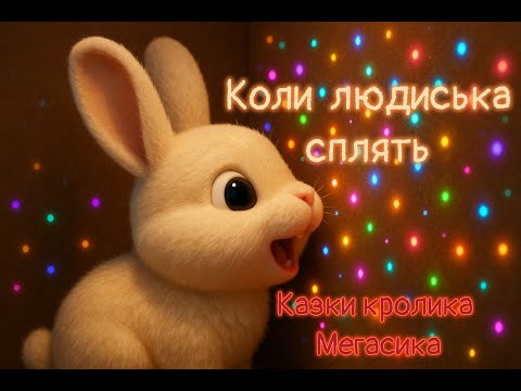 Видео: Коли людиська сплять. Казки кролика Мегасика. Аудіоказка з ілюстраціями.