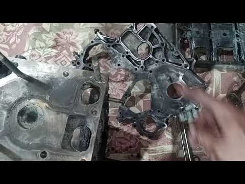 Видео: Полная сборка двигателя wl wlt mazda ford ч1