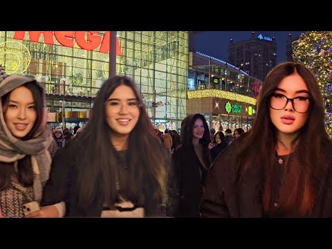Видео: Алматы, прогулка за новогодним настроением, по Розыбакиева от Малахова до Левитана #walkingtour