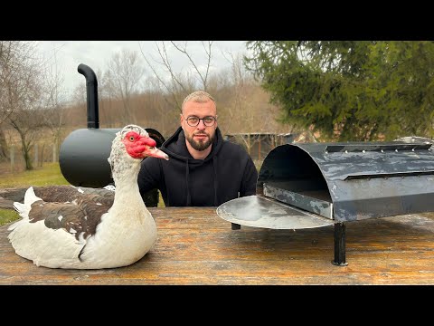 Видео: Жареная утка. Новое изобретение печи для запекания мяса.