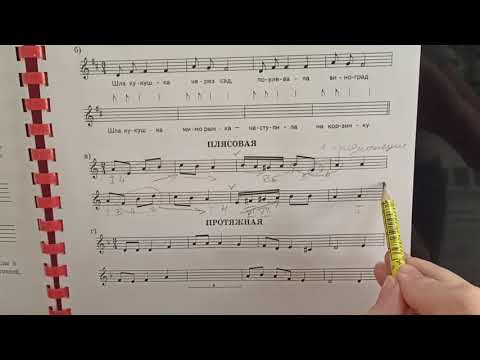 Видео: Анализ мелодии и чтение с листа.