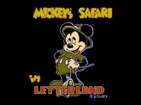 Видео: Полное прохождение Микки Маус на Сафари в Стране Букв (Mickey's Safari in Letterland) nes