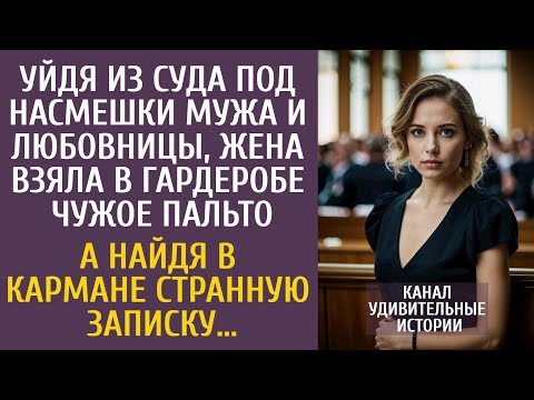 Видео: Уйдя из суда под насмешки мужа и любовницы, взяла в гардеробе чужое пальто… А найдя в нем записку...