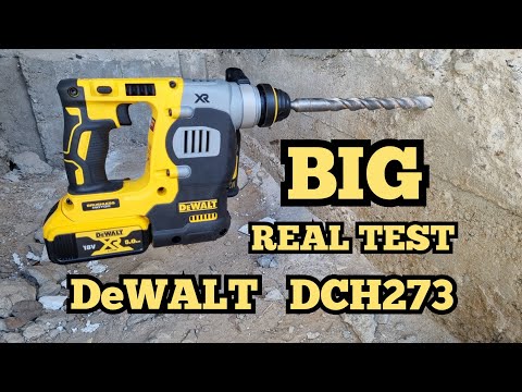 Видео: BIG REAL TEST DeWALT DCH 273 обзор и тест аккумуляторного перфоратора DeWALT DCH273