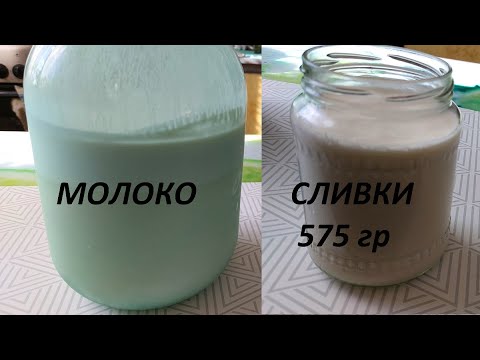 Видео: Как снять сливки с молока в домашних условиях.