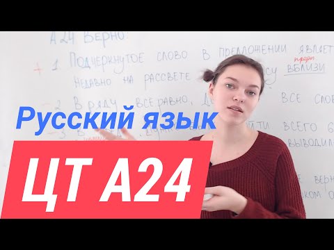 Видео: ЦТ А24.  Служебные части речи
