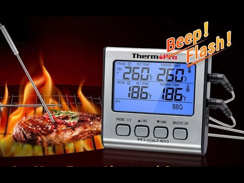 Видео: Термометр ThermoPro TP17 для духовки и жарки мяса