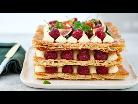 Видео: Десерт «Мильфей» - это НЕ наполеон. Рецепт слоеного теста и ванильный заварной крем