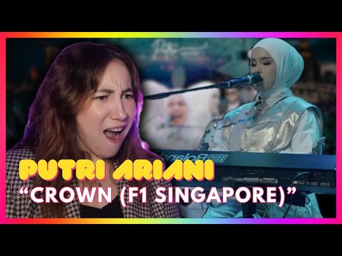 Видео: Putri Ariani "Crown" (выступление Формулы-1 в Сингапуре) | Видеореакция Мирейи Эстефано