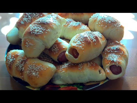 Видео: Сосиски в тісті😋🌭🌭 м'яке тісто ))) ідеальний рецепт