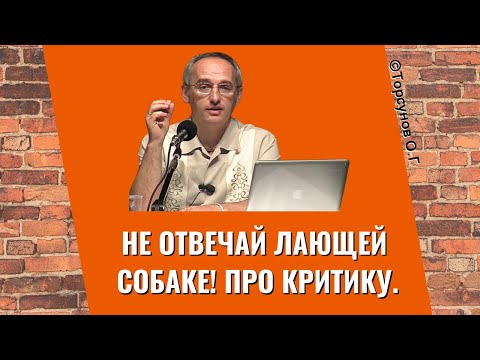 Видео: Не отвечай лающей собаке! Про критику. Торсунов лекции