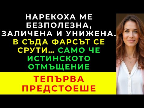 Видео: Съпругът ми ме нарече безполезна майка… Но съдията разкри кой всъщност издържаше семейството