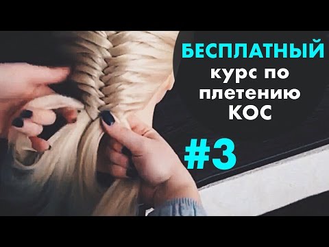 Видео: БЕСПЛАТНЫЙ курс по плетению КОС с нуля ♡ УРОК 3 "Рыбий хвост" ♡ LOZNITSA