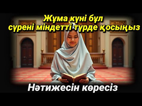 Видео: Жұма күні бұл сүрені міндетті түрде қосыңыз. Нәтижесін көресіз #құран