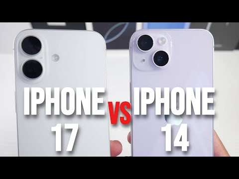 Видео: iPhone 17 против iPhone 14 (тест скорости, сравнение камер, динамики и PUBG)
