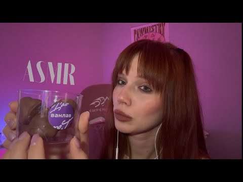 Видео: ASMR | итинг клубники, малины и банана в шоколаде 🍓 | АСМР 