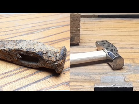 Видео: Восстановление старого, ржавого молотка