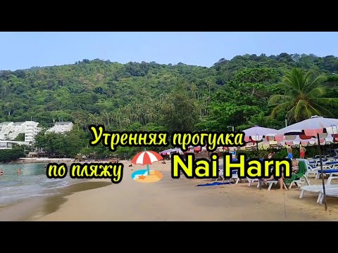 Видео: Утренняя прогулка по пляжу Най Харн