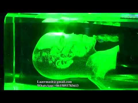 Видео: 3Д Лазерная гравировка внутри стекла и пластика,кристалла,3D в стекле лазерная гравировка в стекле