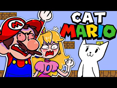 Видео: Марио играет КОТА МАРИО!!! с участием Принцессы Пич