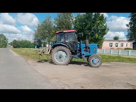 Видео: Косим ботву. Турбо трактор МТЗ-52 с большой кабиной.