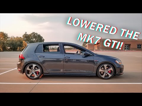 Видео: Простой способ занизить Mk7 GTI — пружины H&R