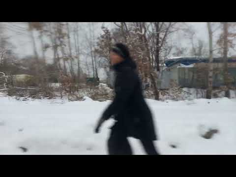 Видео: 9.11.2025. Белый Хабаровск из окна 5-го трамвая. От посёлка Победа до центрального рынка.