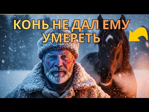 Видео: Пастух уснул в снегу… но конь не дал ему замёрзнут