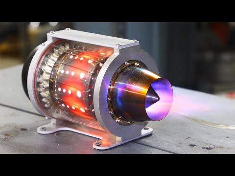 Видео: Прозрачный реактивный двигатель